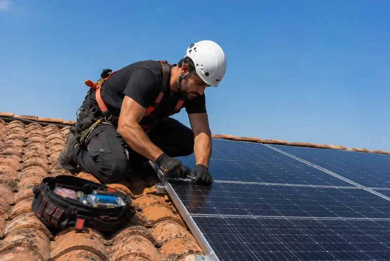 Maintenance et monitoring de panneaux solaires à Bordezac