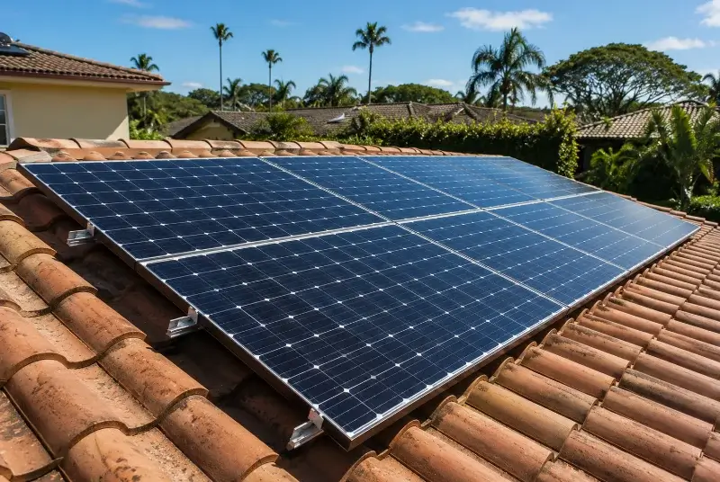 Installation de panneaux solaires à Bordezac
